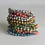 Recycled Paper Bead Stretch Bracelet - Small Bead