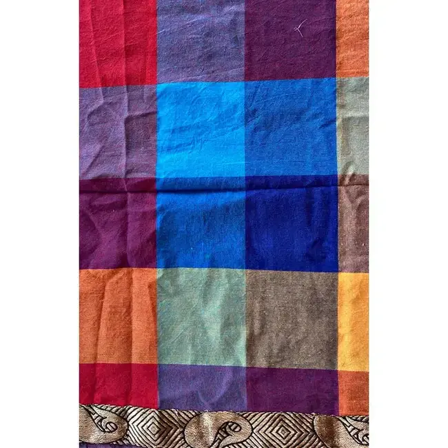 CLEARANCE Colourful Cotton Check Tablecloth (50x50)