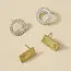 Bhavani Circle & Shield Stud Earrings - Set of 2
