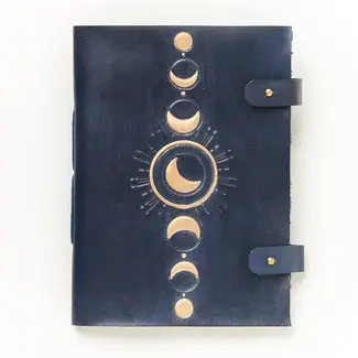 India Indukala Moon Phase Leather Journal (5x7)