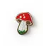 Bala Mani Beaded Brooch Pin - Mushroom