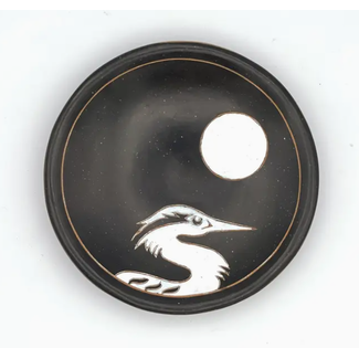 Nicaragua Great Blue Heron Ceramic Ring Dish