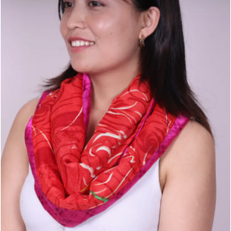 Nepal Infinity Loop Sari Scarf