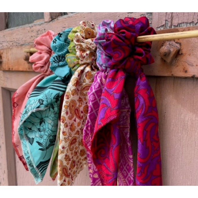 Sari Scarf Scrunchie