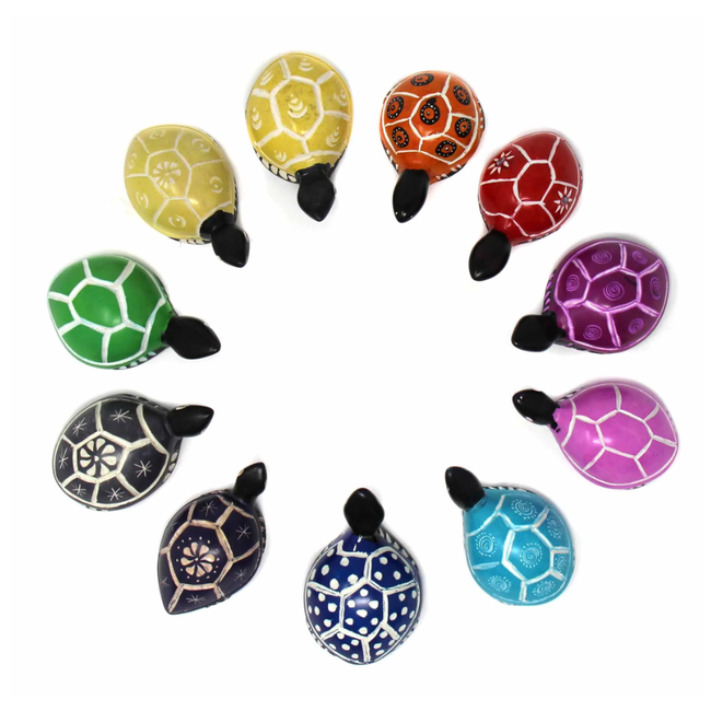 Soapstone Animal Figurine - Turtle 3"