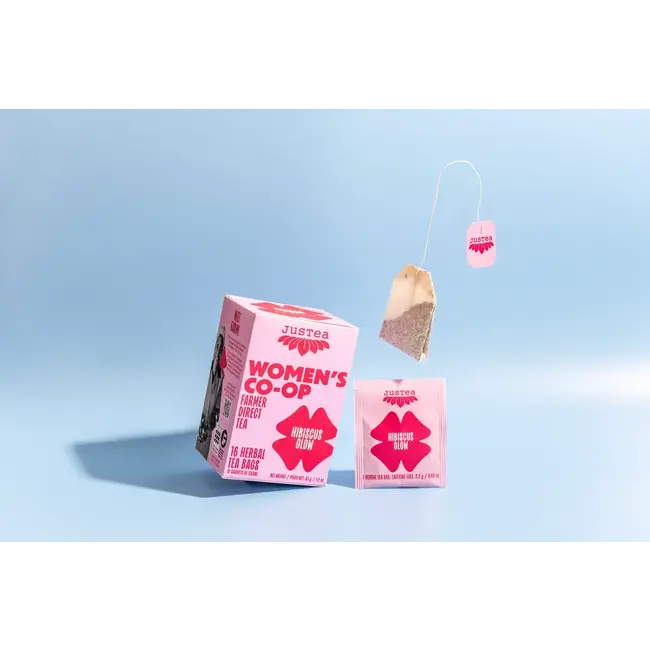 JusTea - Hibiscus Glow Tea Bags