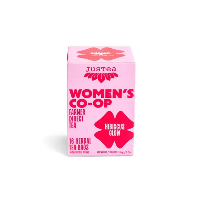 JusTea - Hibiscus Glow Tea Bags