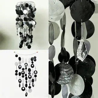 Indonesia Capiz Chime - Onyx