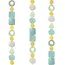 Capiz Chime - Aqua Yellow