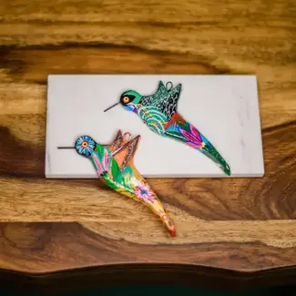 Guatemala Hummingbird Ceramic Ornament