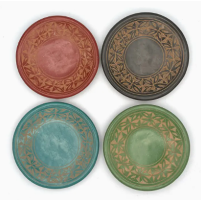 Geometric Flower Petal Ceramic Ring Dish