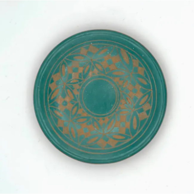Geometric Kaleidoscope Ceramic Ring Dish