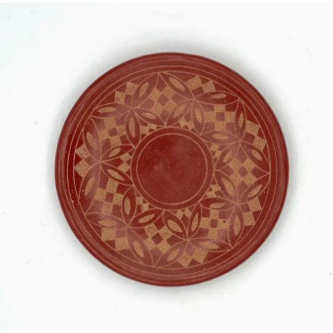 CLEARANCE Geometric Kaleidoscope Ceramic Ring Dish