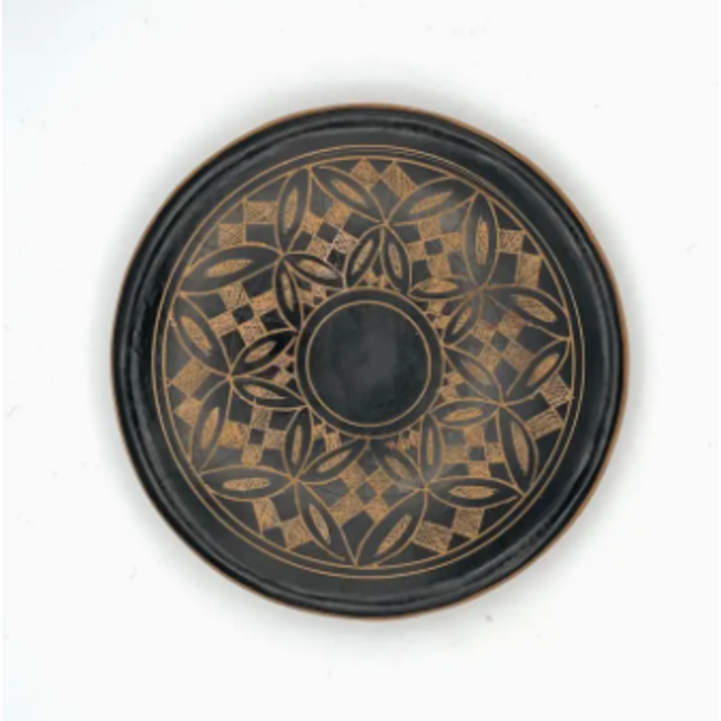 Geometric Kaleidoscope Ceramic Ring Dish
