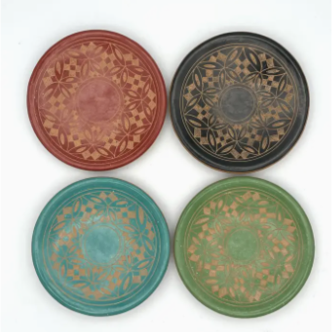 CLEARANCE Geometric Kaleidoscope Ceramic Ring Dish