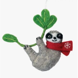 Nepal Snowflake Sloth Ornament