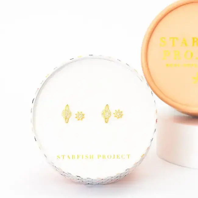 Celestial Orbit Stud Earrings