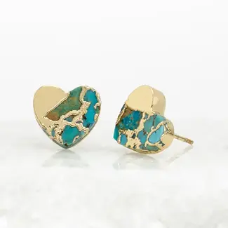 China Earrings  - Hope Restored Turquoise