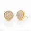 Brittany White Agate Stud Earrings