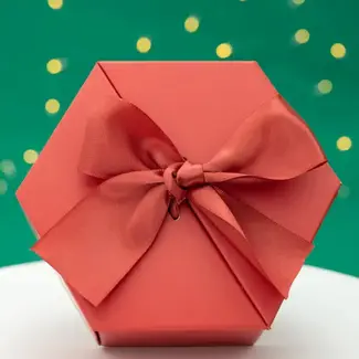 China Gift Hope Red Hexagon Box