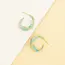 With a Twist Hoops - Mint