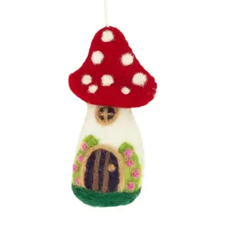 Nepal Rose Mushroom House Ornament