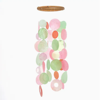 Indonesia Capiz Chime - Bougainvillia