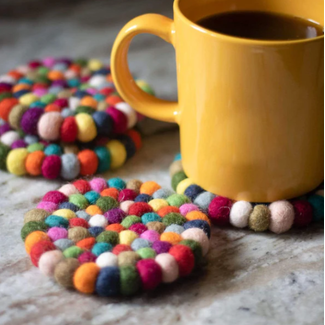 Nepal Boho Eco Coasters (Set of 4)