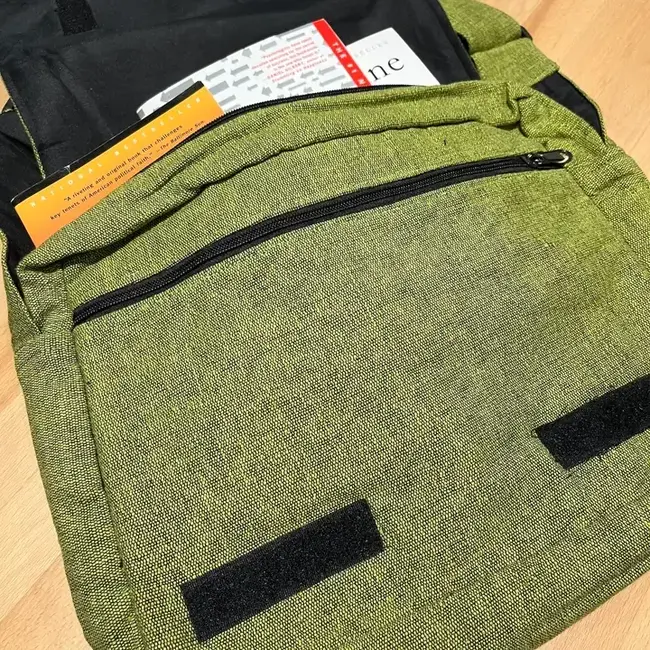 Cotton Elephant Messenger Bag