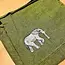 Cotton Elephant Messenger Bag
