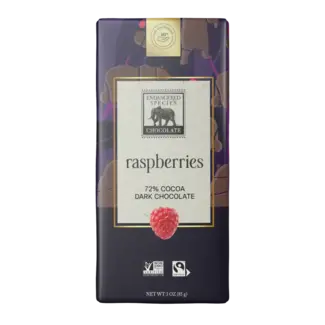Endangered Species Grizzly - 72% Dark Chocolate w/ Raspberries Endangered Species Grizzly - 72% Dark Chocolate w/ Raspberries