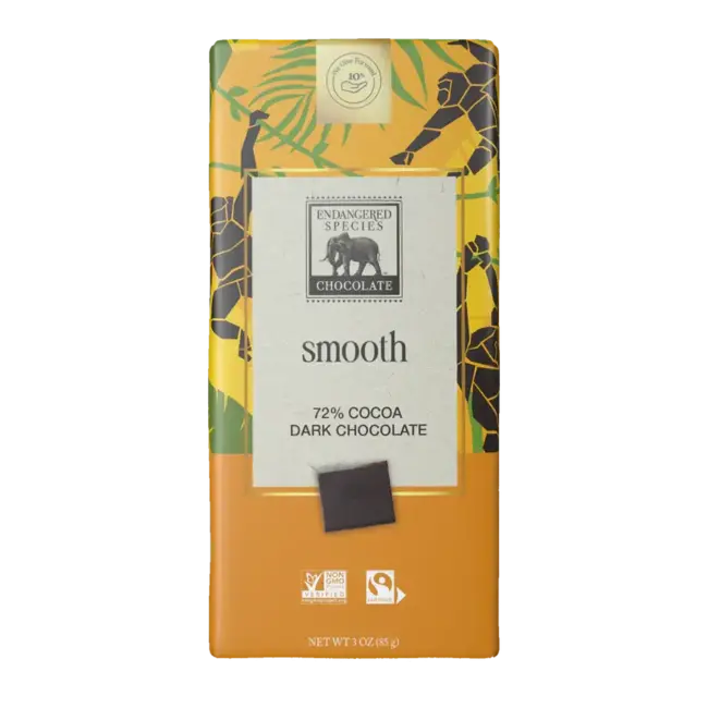 Endangered Species Chimpanzee - 72% Dark Chocolate