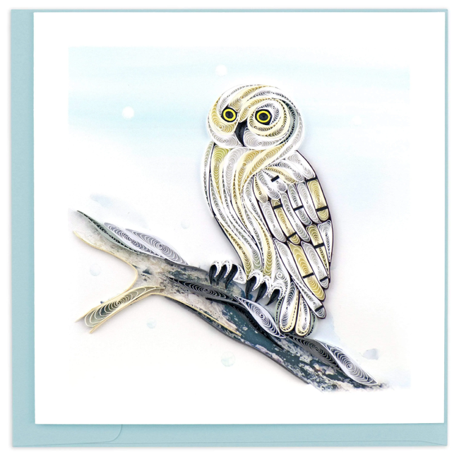 Quilled Card - Snowy Owl