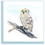 Vietnam Quilled Card - Snowy Owl