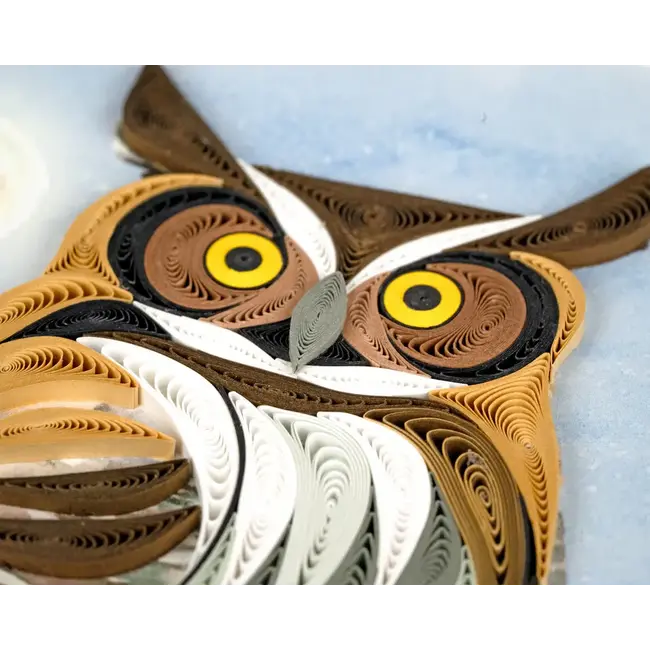 Quilled Card - Great Horned Owl
