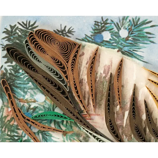 Quilled Card - Great Horned Owl