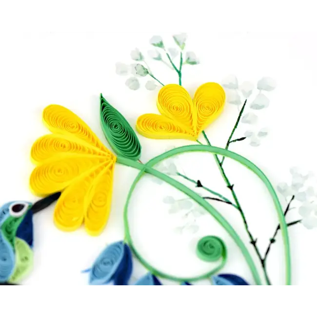 Quilled Card - Birthday Hummingbird