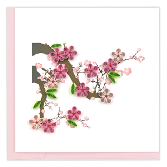 Vietnam Quilled Card - Cherry Blossoms