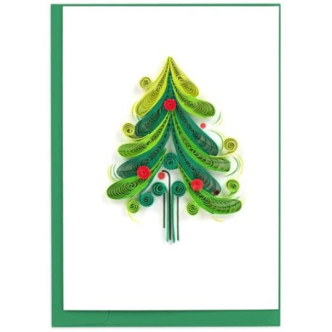 Mini Quilled Card - Christmas Tree