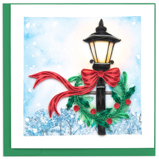 Vietnam Quilling Card - Holiday Lamp Post