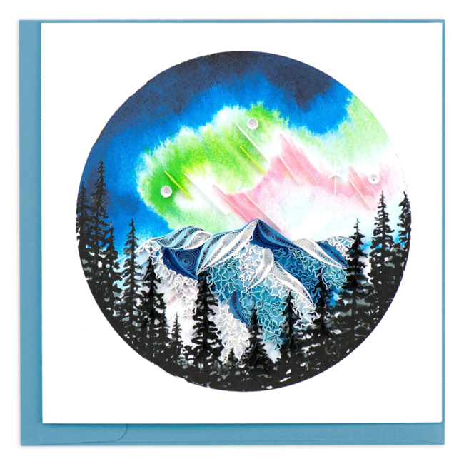 Quilled Card - Northern Lights
