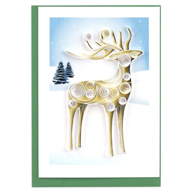 Mini Quilled Card - Reindeer