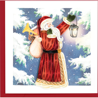 Vietnam Quilling Card - Vintage Santa