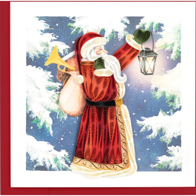 Quilled Card - Vintage Santa
