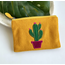 Vietnam Felt  Coin Purse - Cactus