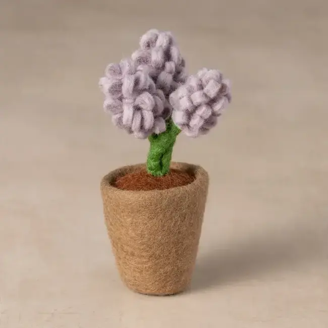 Felted Flower Pot