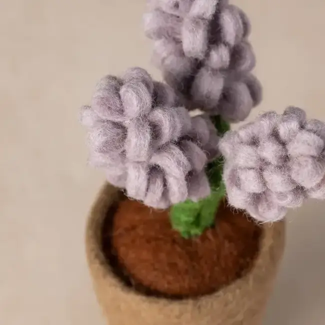 Felted Flower Pot