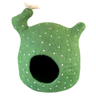 Nepal Felt Cat Cave - Cactus