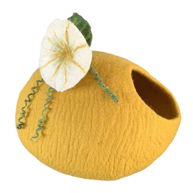 Felt Cat Cave - Pumpkin