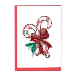 Vietnam Mini Quilled Card - Candy Canes